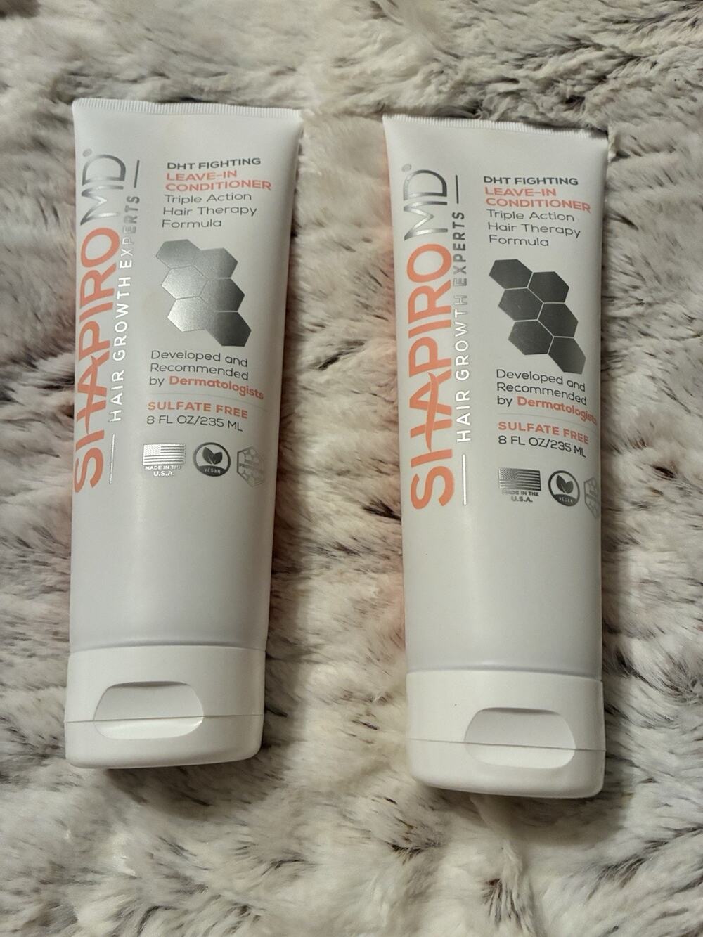 (2) Shapiro MD Leave-In Conditioner DHT Fighting Hair Growth Therapy 8 oz